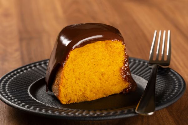 Bolo de cenoura sem lactose
