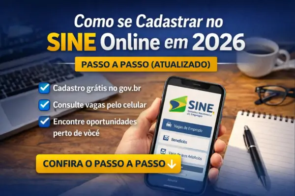 como se cadastrar no SINE online